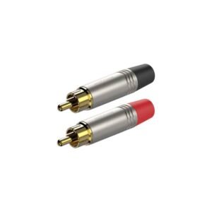Conector RCA P2NG Niquelado / Negro/Rojo